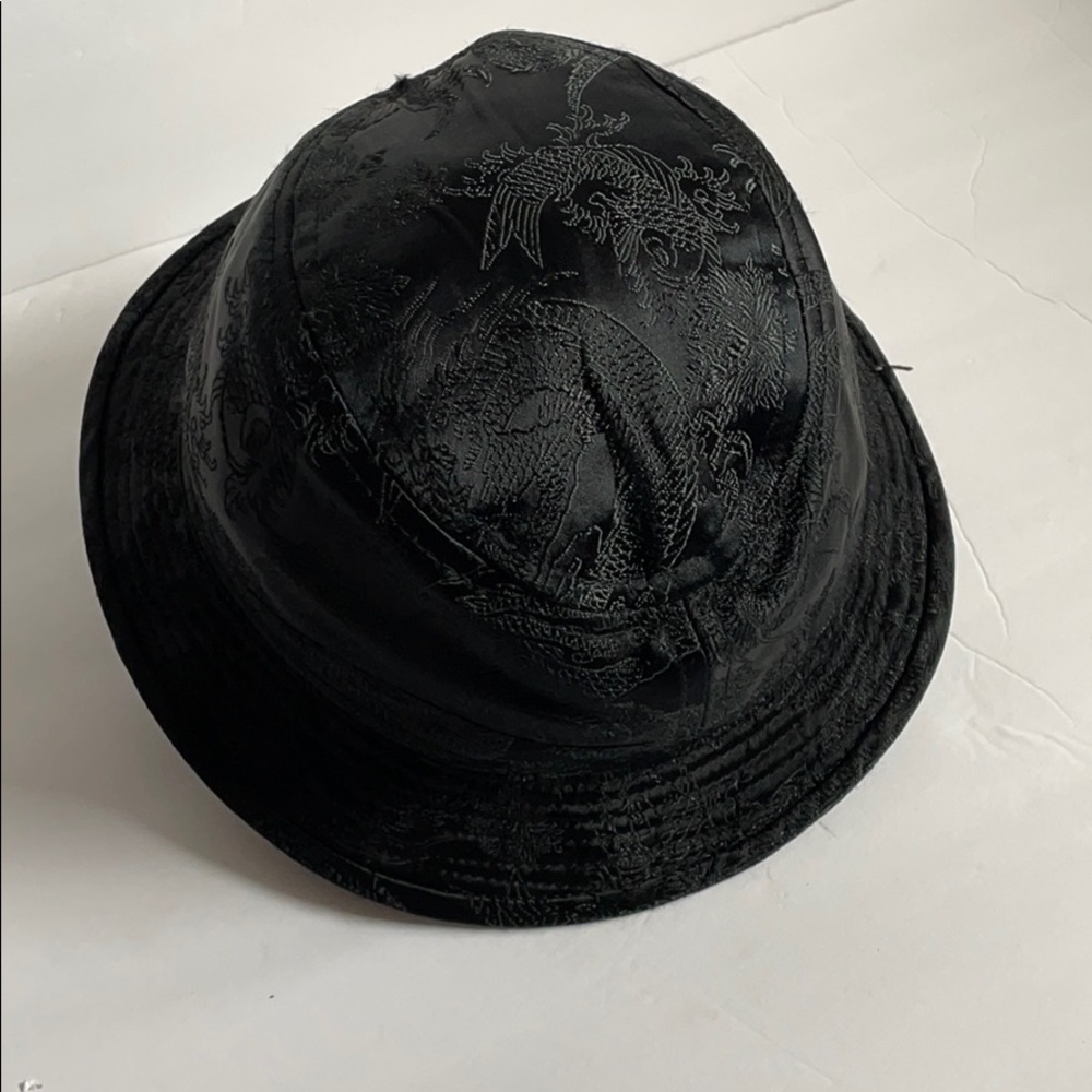 Bucket hat black small unisex Miami ink Y2K